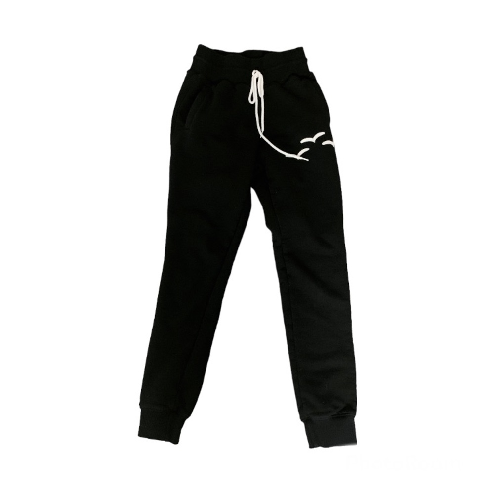 Rare Lazypants High Rise Cotton Joggers Black XS